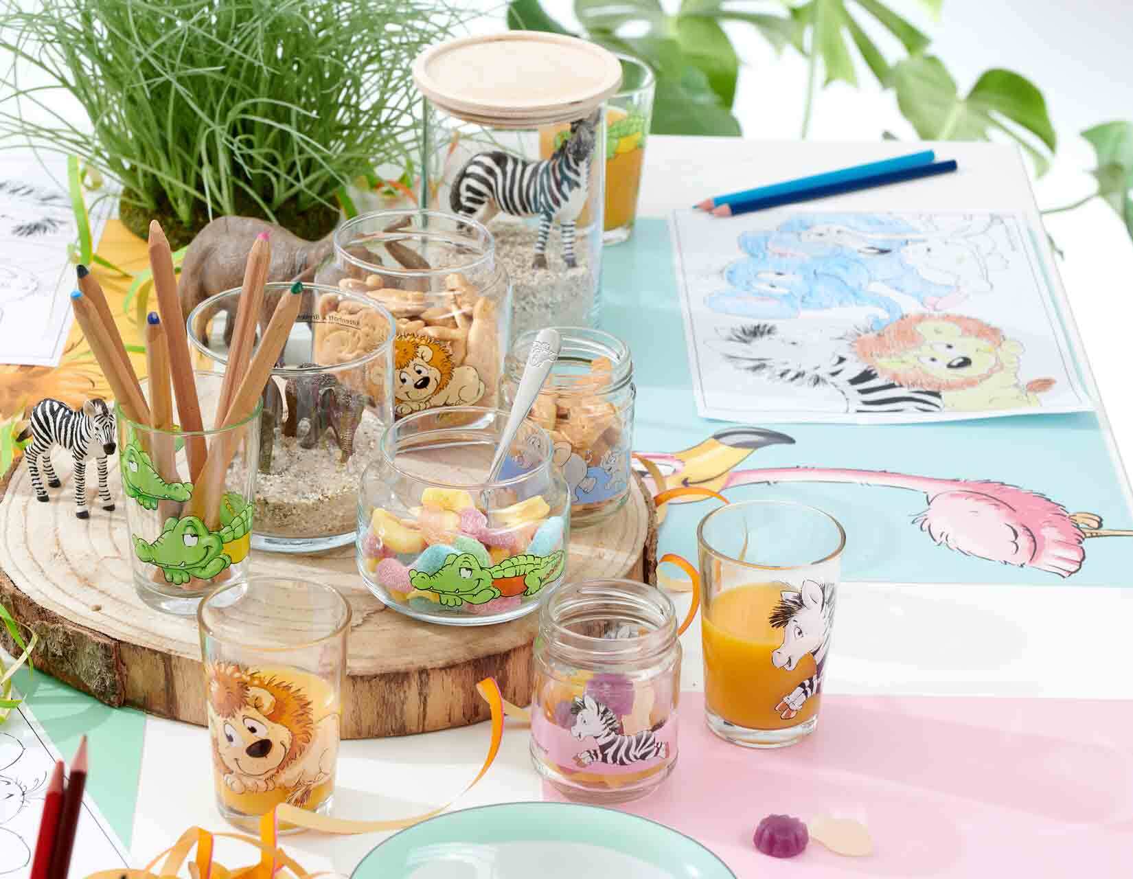 Ritzenhoff & Breker Kindergläser Tiere & Berufe 205 ml 24er Set