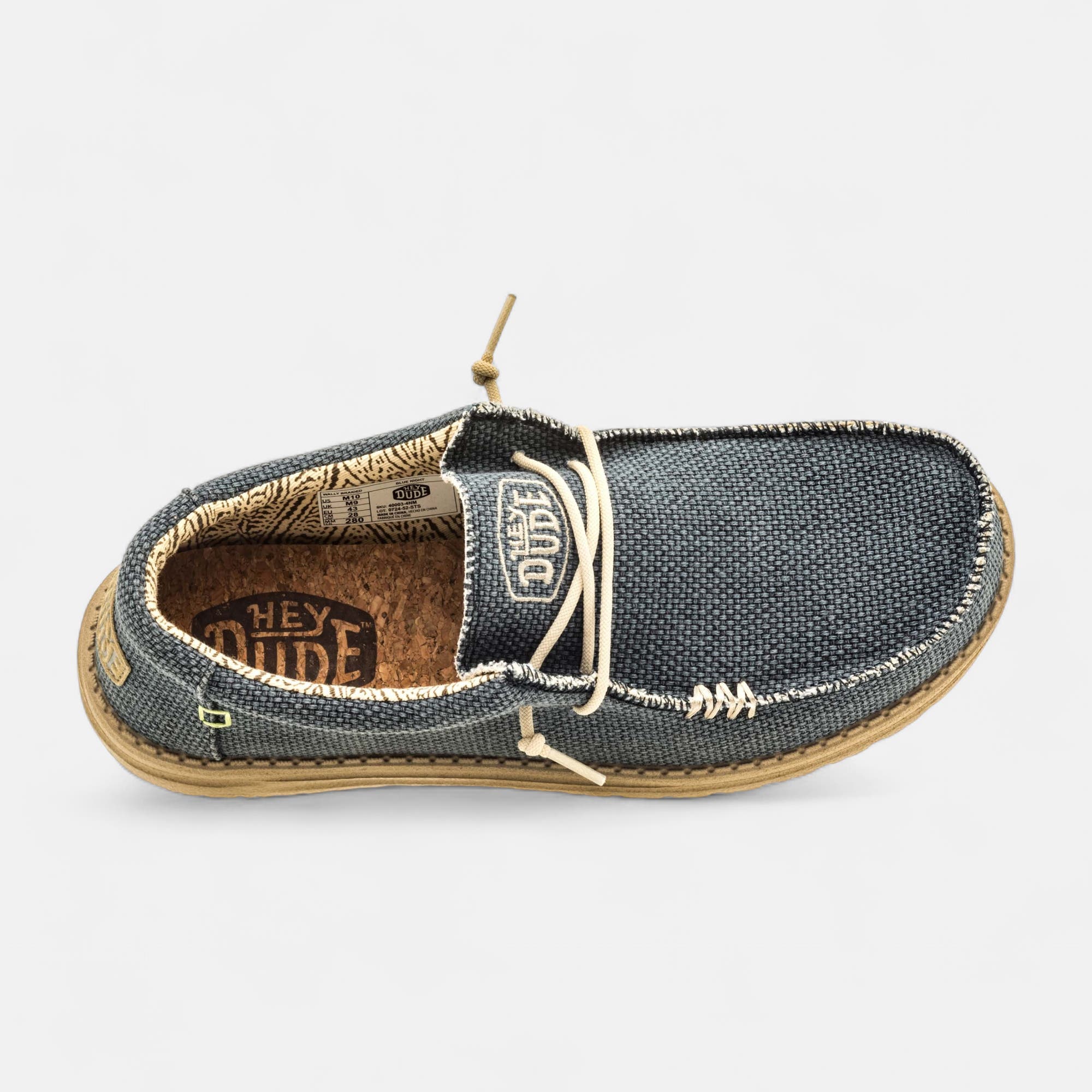 Baskets en toile Homme bleu