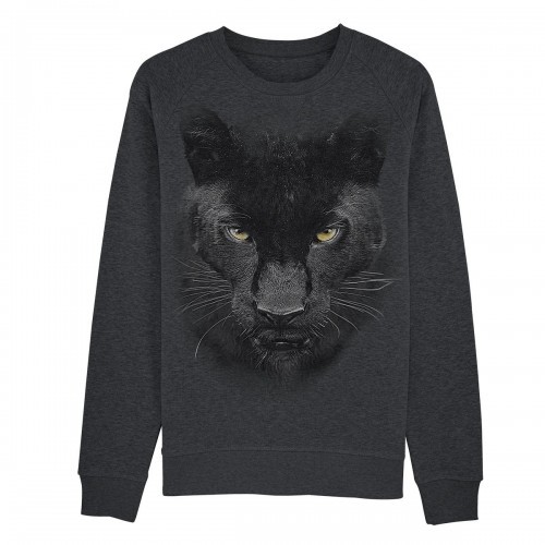 Moletom feminino Pantera Negra na cor cinza