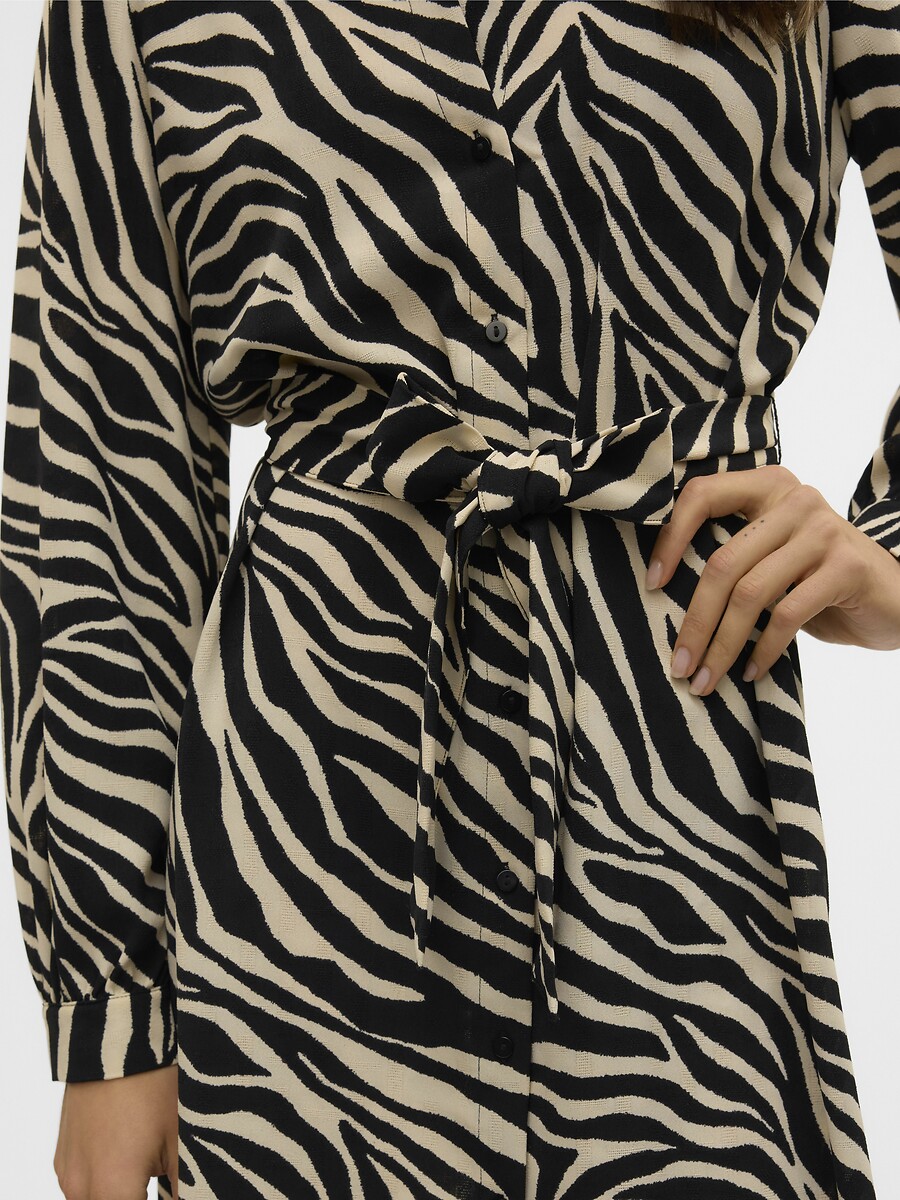 VERO MODA<br>Vestido camisa estampado