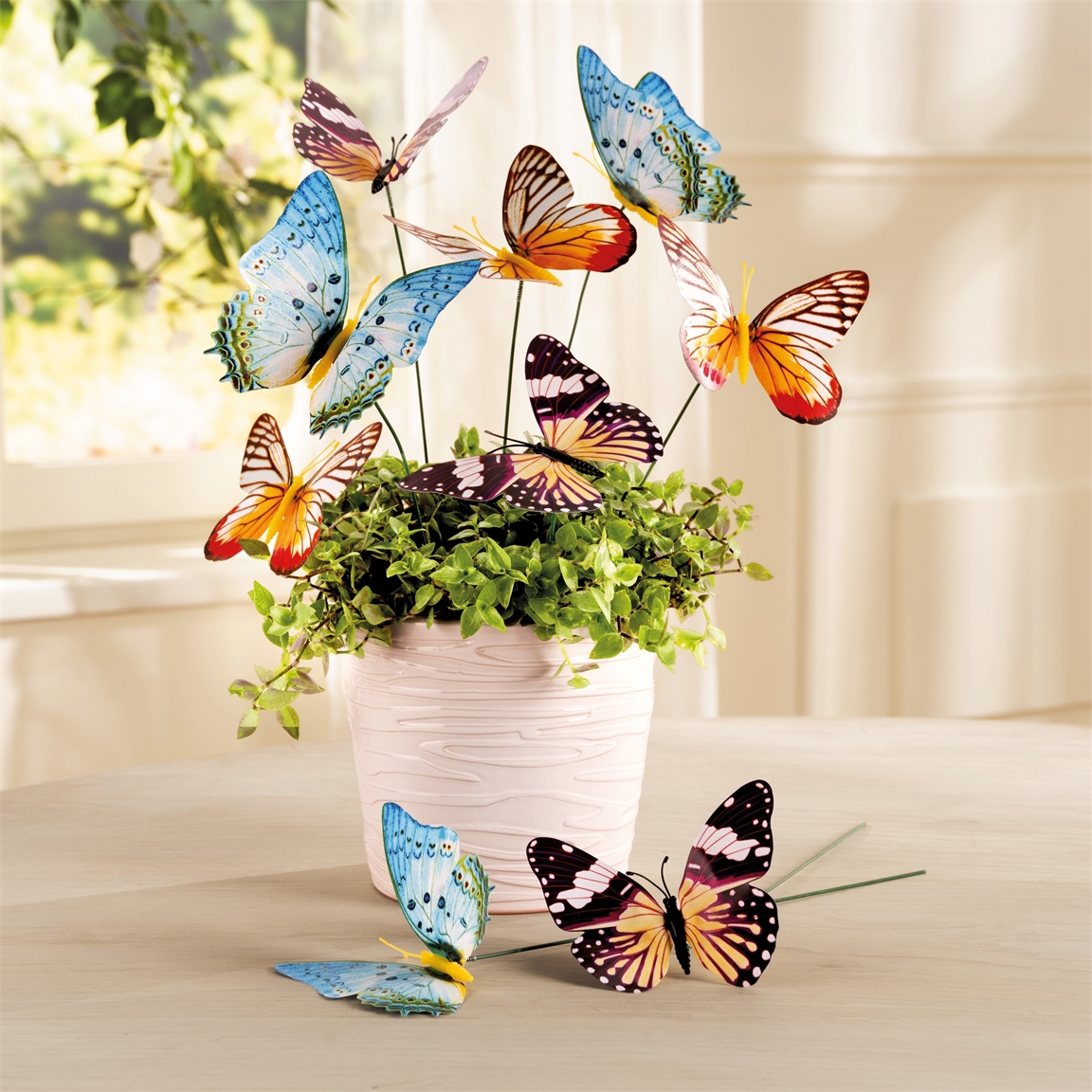 18 papillons phosphorescents