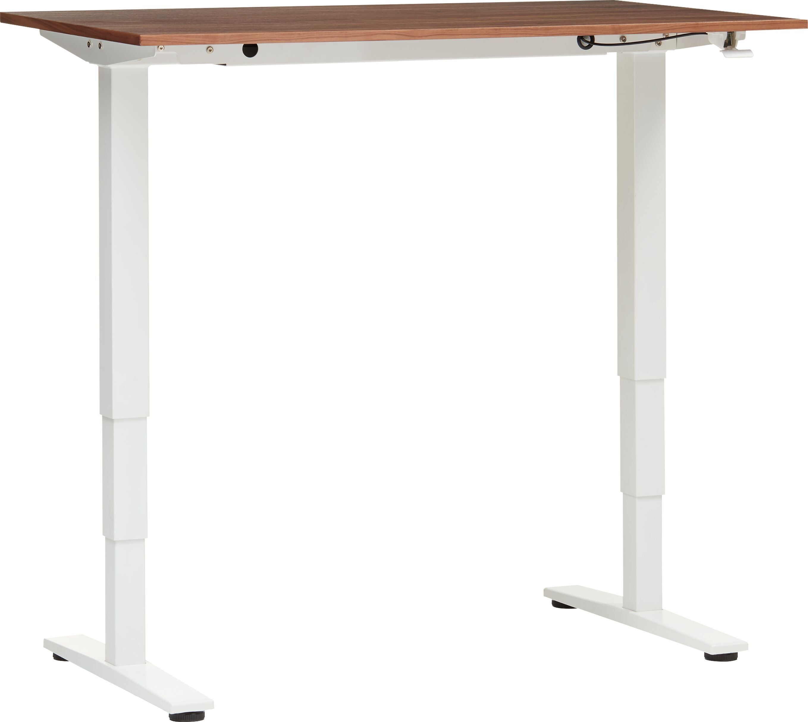 ECCO Light_Pult h.v.135x70_weiss/nussbau - Nussbaum / B: 135.0 cm x T: 70.0 cm x H: 73.0 cm