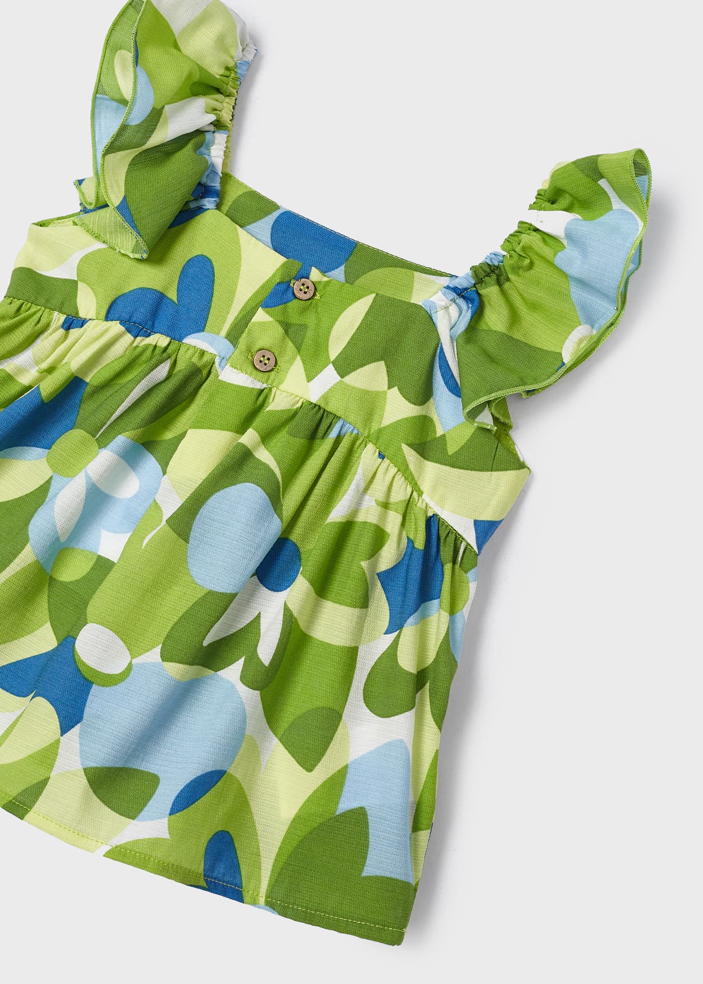 Blusa estampada sem mangas para meninas