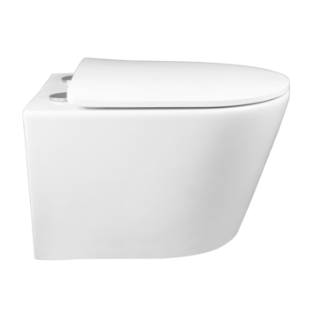 Atlantic hangend toilet Wesley wit