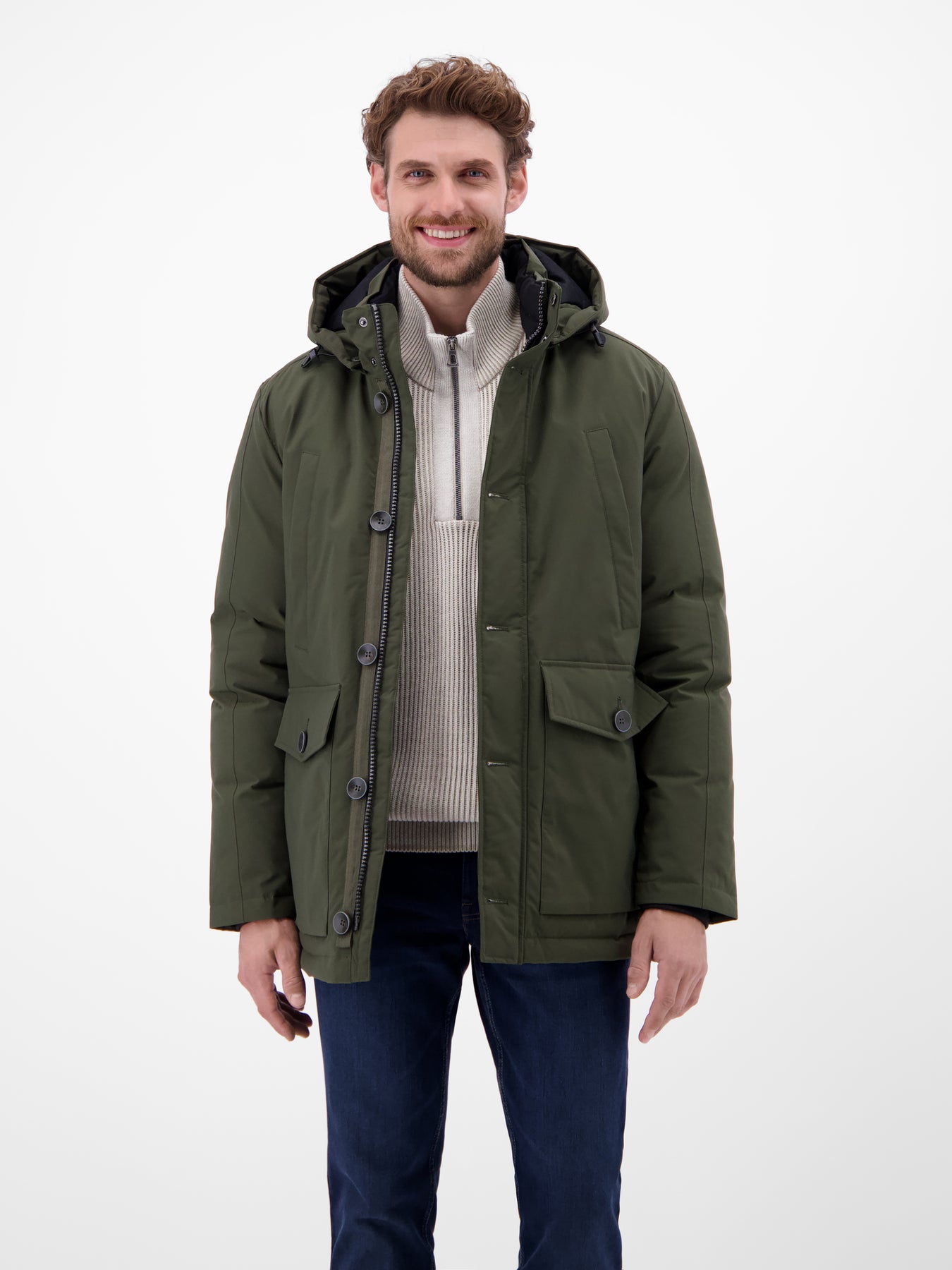 Herren Parka mit Kapuze