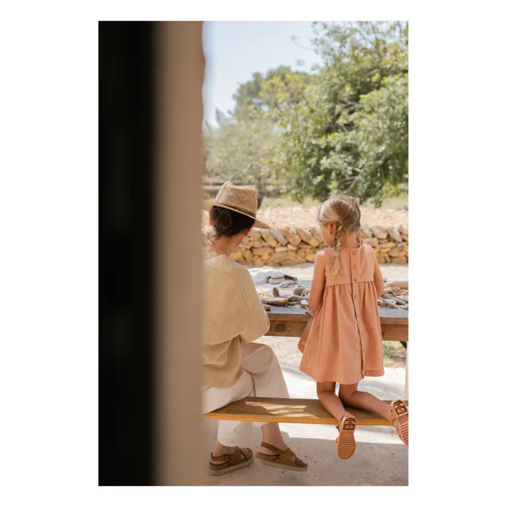 1+ in the family Robe Naomi Seersucker | Abricot