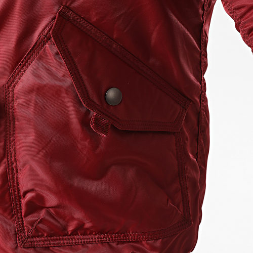Bomber Col Mouton Bordeaux