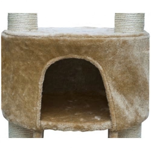 Arranhador de luxo para gatos, cor bege