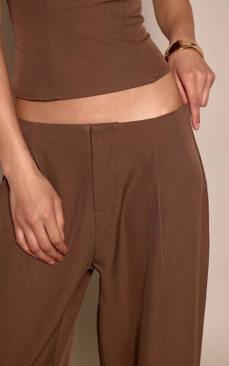 Moka Pantalon Coordonné Plissé Ajusté