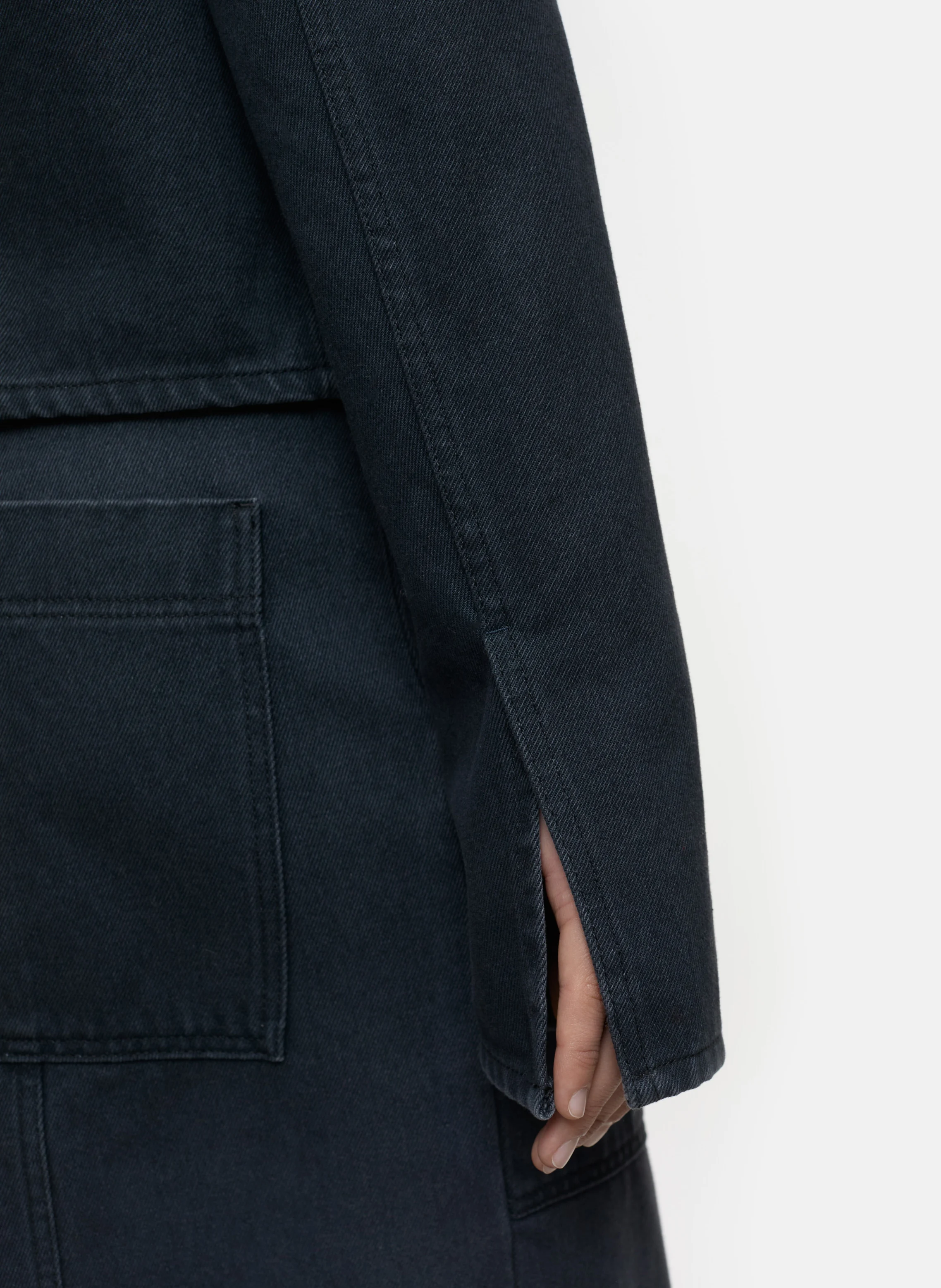 Surchemise en denim de coton | Gris