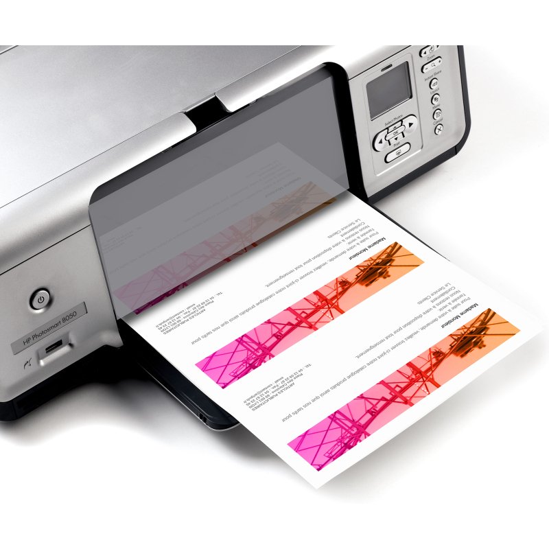Carte de correspondance Avery Quick and Clean 210 x 99 mm - 260 gr - blanche - Pochette de 75