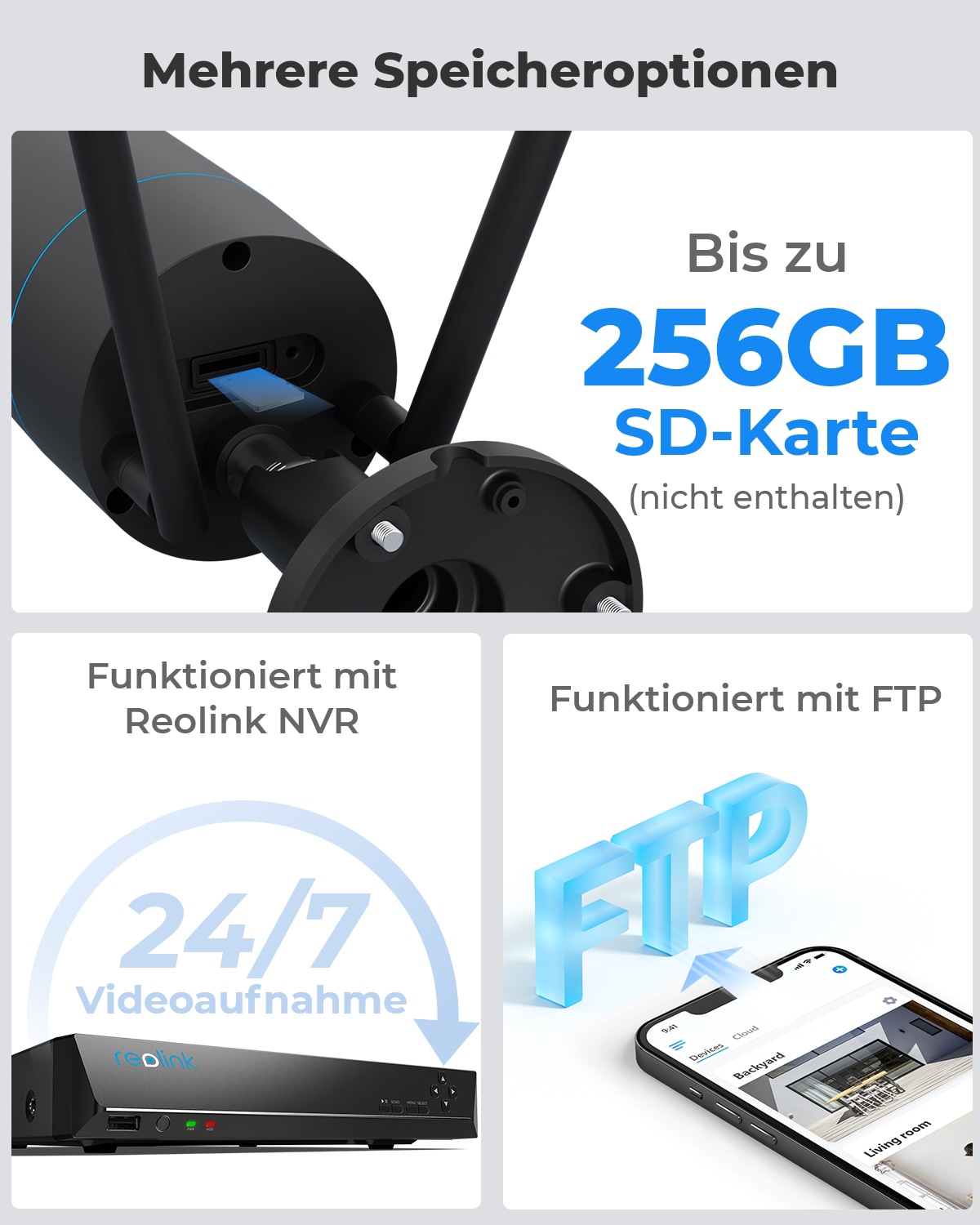 Reolink Überwachungskamera »W320-B WiFi-Outdoor« Aussenbereich