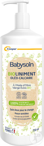Babysoin Bioliniment Oléo-Calcaire Soin Doux Pour Le Change Peaux Sensibles Flacon Pompe 750ml
