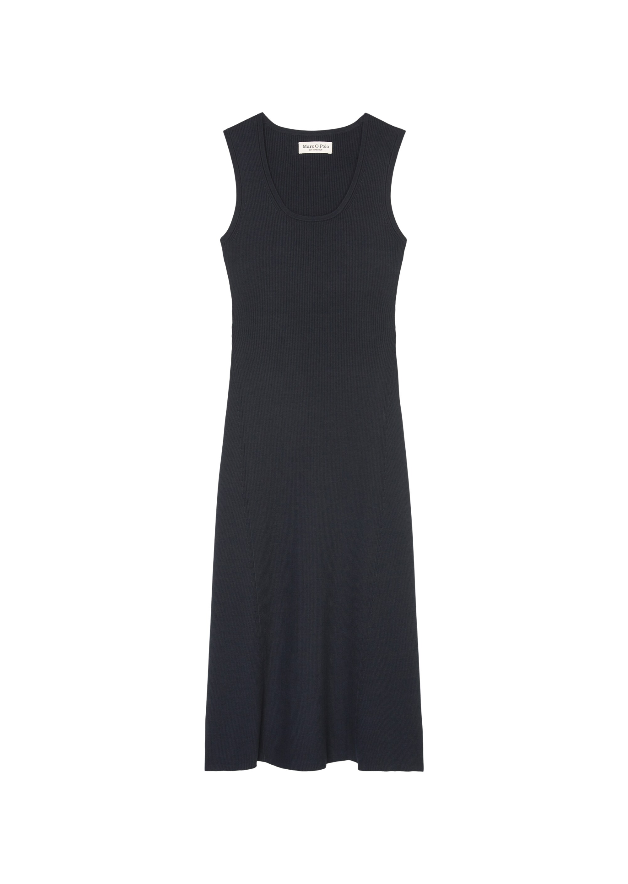 Ärmelloses Feinstrick-Kleid fitted aus Organic Cotton
