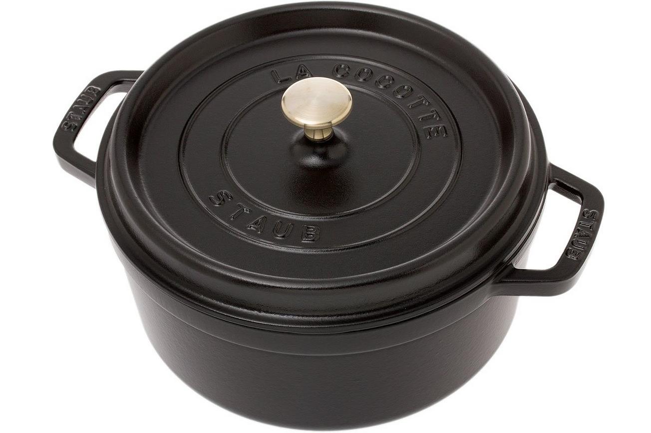 Staub braadpan - cocotte 24cm, 3,8L, zwart