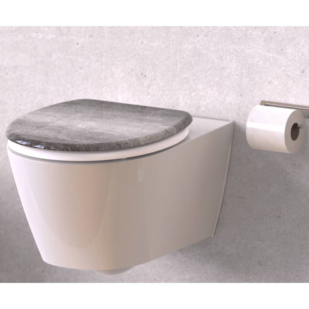 SCHÜTTE Toiletzitting, softclose INDUSTRIEEL GRIJS