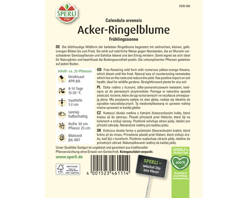 Goudsbloem, lentezon, Sperli, zaadvaste zaden, bloemzaden