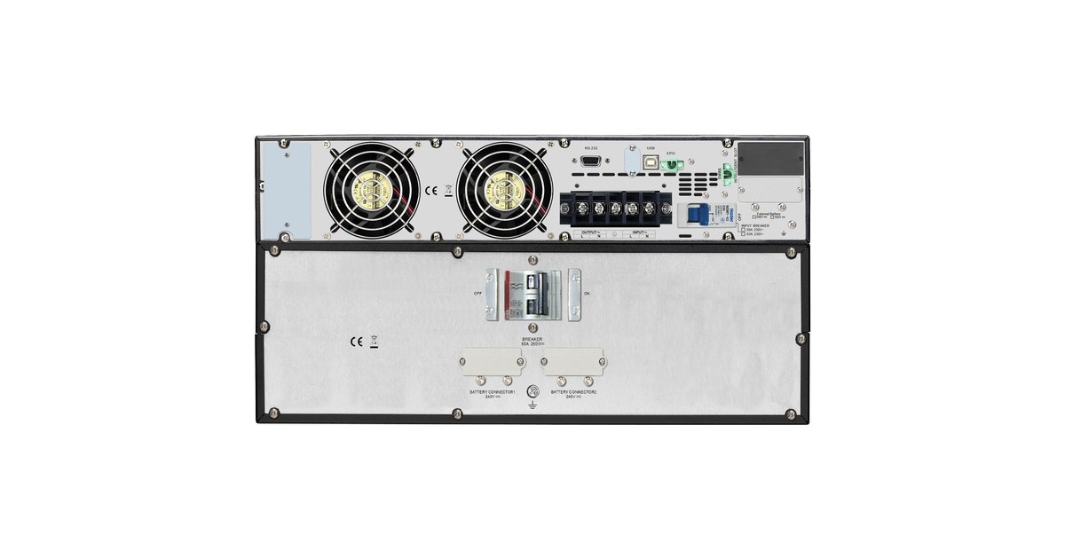 APCEasy-UPS On-Line SRV 6000VA Rail Kit met Externe Batterij, 230V ups  (Zwart, SRV6KRILRK, Hardwired, Rack Mounted)