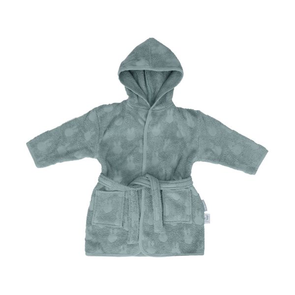 Jollein Miffy Jacquard Badjas - 3-4 Jaar - Badstof - Sea Green