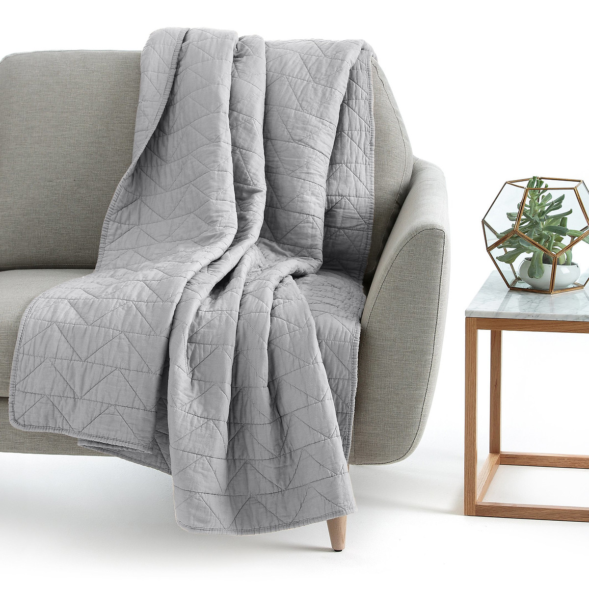 LA REDOUTE INTERIEURS<br>Boutis acolchoados em algodão Cenário Zig Zag