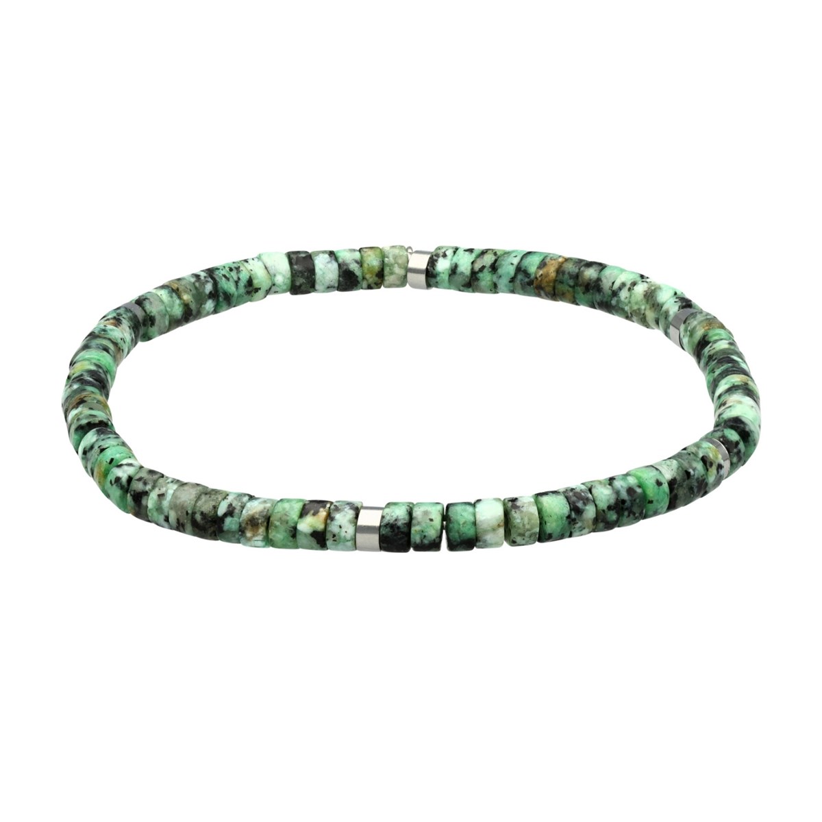 Bracelet Perles Heishi 4 Mm Turquoise Africaine-Small-16cm