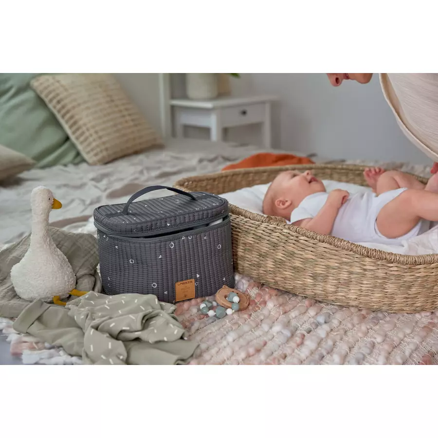 LÄSSIG Wickeltisch Organizer Nursery Caddy To Go Anthracite