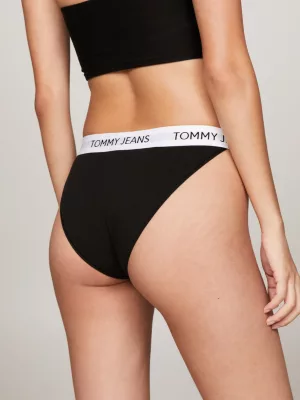 Cuecas Tanga com Logo Heritage Repeat