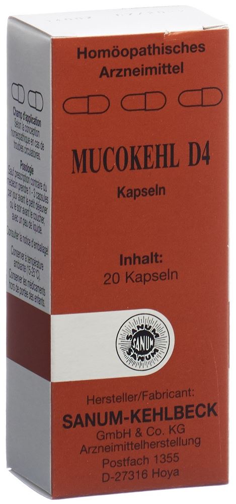 MUCOKEHL Kaps 4 D Blist 20 Stk<br>20 Stück, Blister, Hartkapsel
