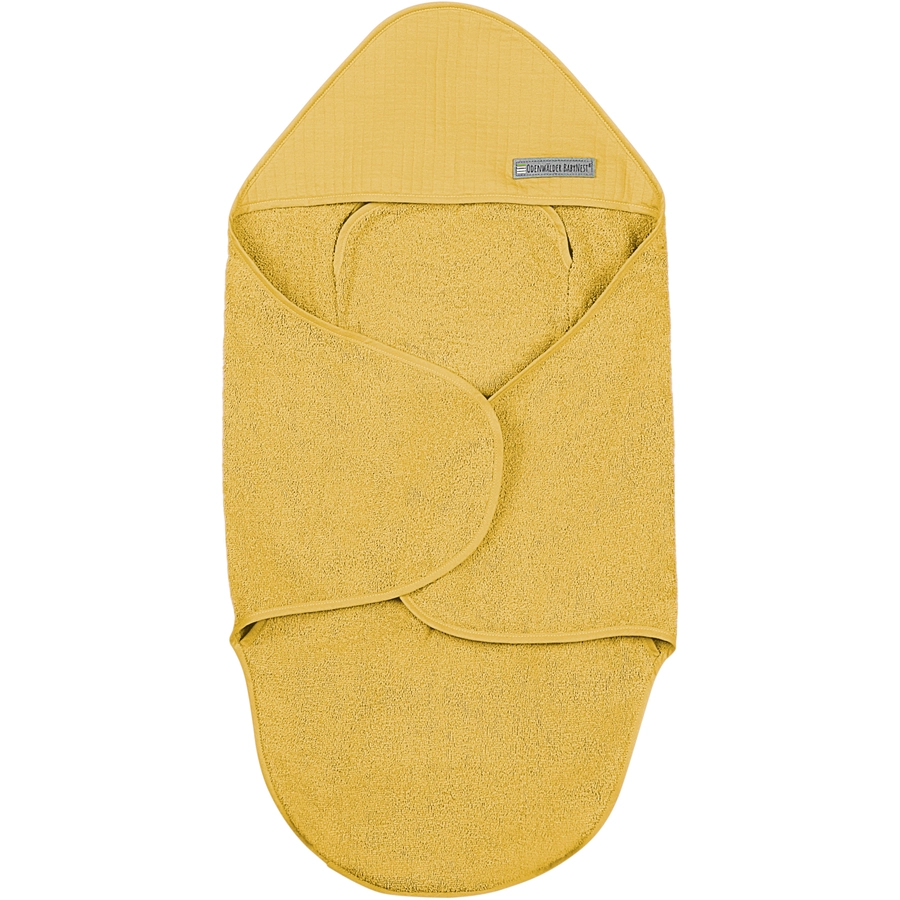 odenwälder Frottee-Einschlagdecke mustard