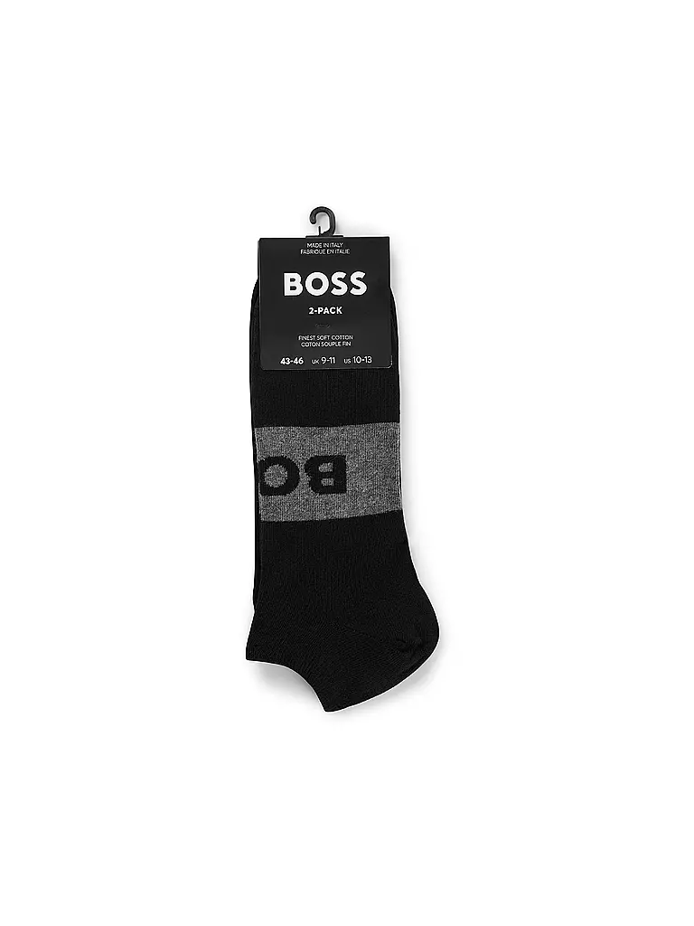 BOSS Sneaker Socken 2er Pkg black schwarz