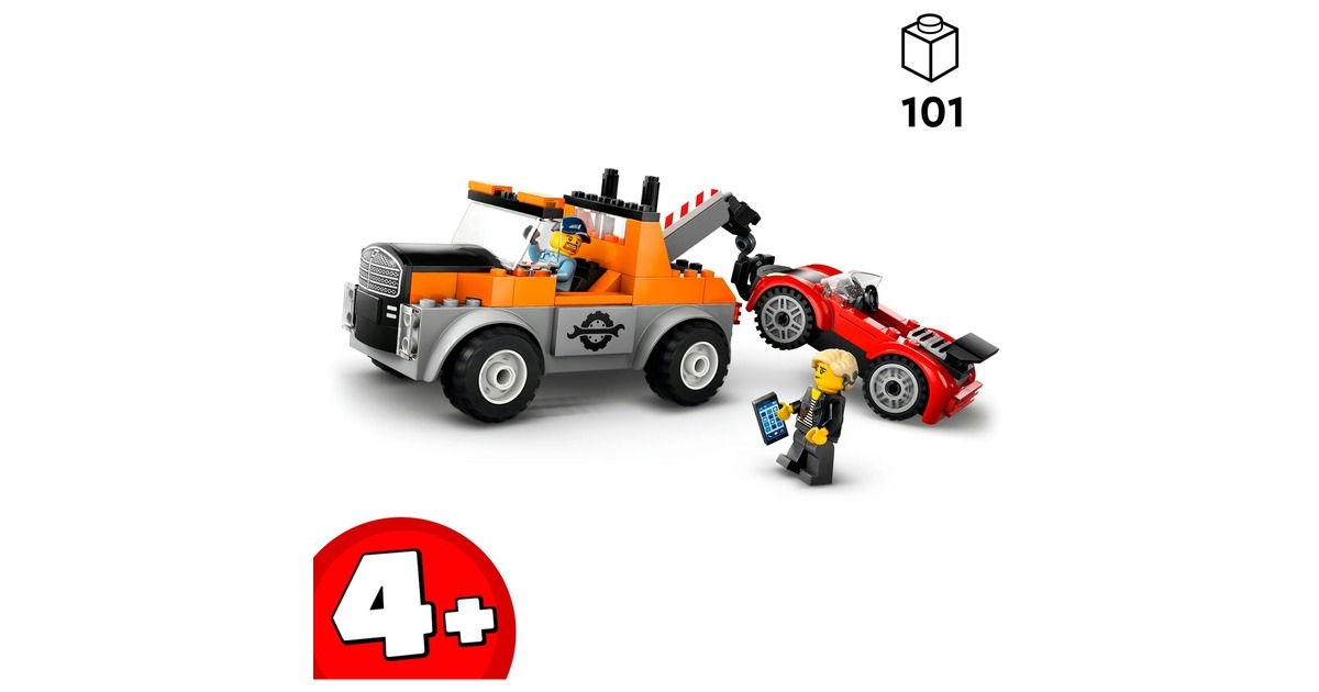 LEGOCity - Sleepwagen en sportautoreparatie Constructiespeelgoed  (60435)