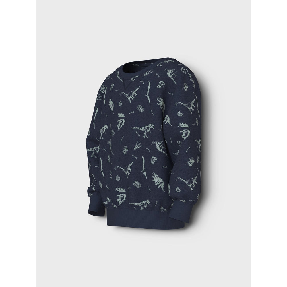 Køb Name It Navy Blazer Dino World Nmmvimo Ls Nreg Aop Sweat Bru