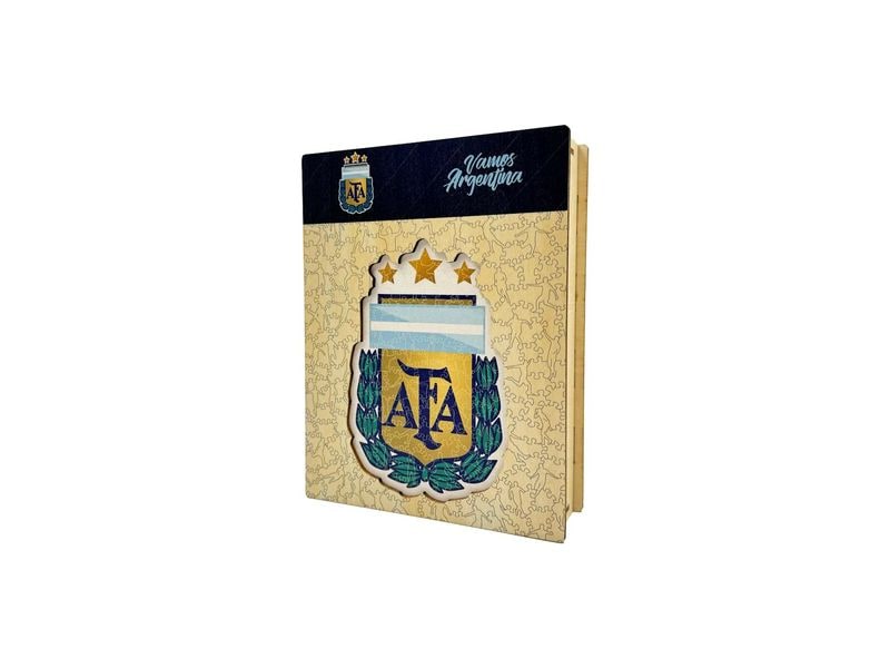 Iconic Puzzle Nationalmanschaft Argentinien- Logo Offizielles Holzpuzzle, Grösse M