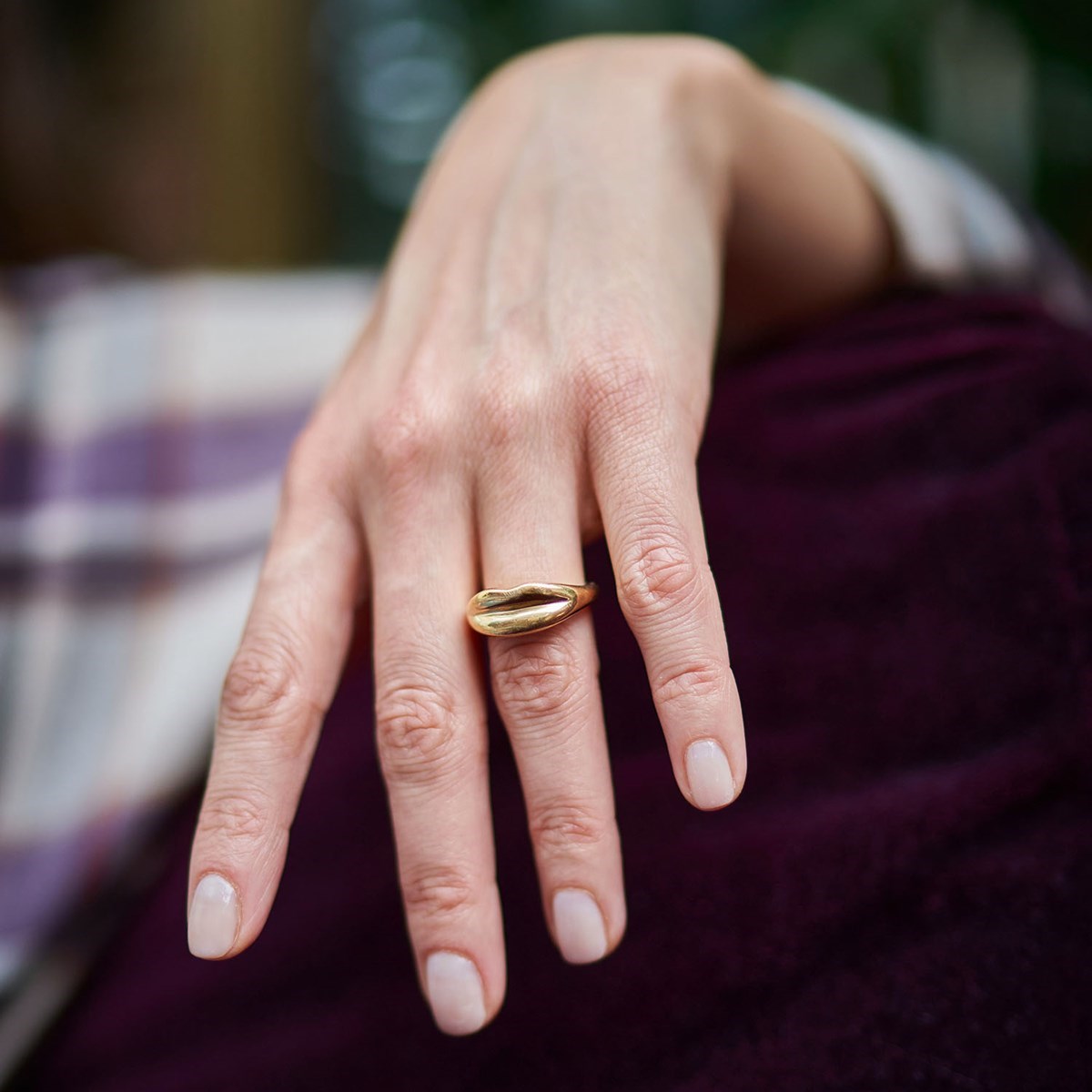 Bague en forme de bouche en Vermeil, Bisou