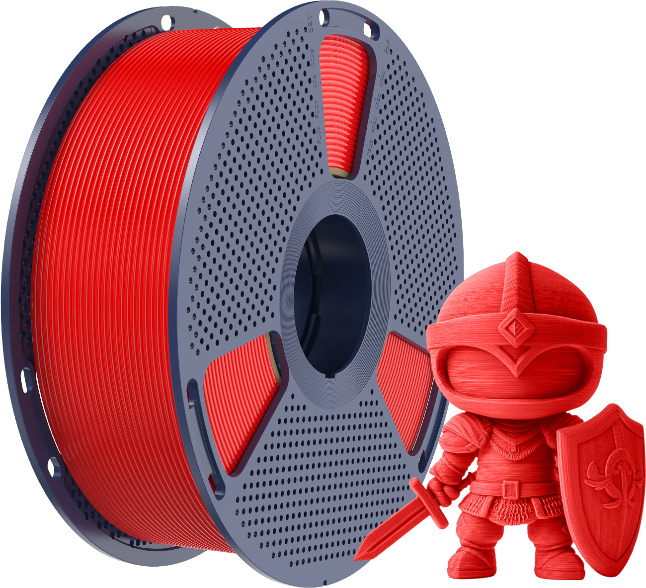 SUNLU  PLA+ Red, 1,75 mm / 1000 g    Modifiziertes PLA Filament mit hoher Zähigkeit