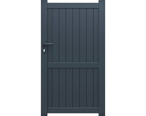 Horba 03 enkele poort, 100 x 180 cm, aluminium, RAL 7016 antraciet structuur