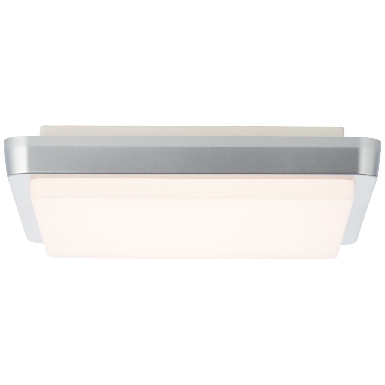 BRILLIANT Devora LED Außenwandleuchte 28x28cm silber | 1x LED integriert, 12W LED integriert, (Lichtstrom: 1500lm, Lichtfarbe: 3000K)
