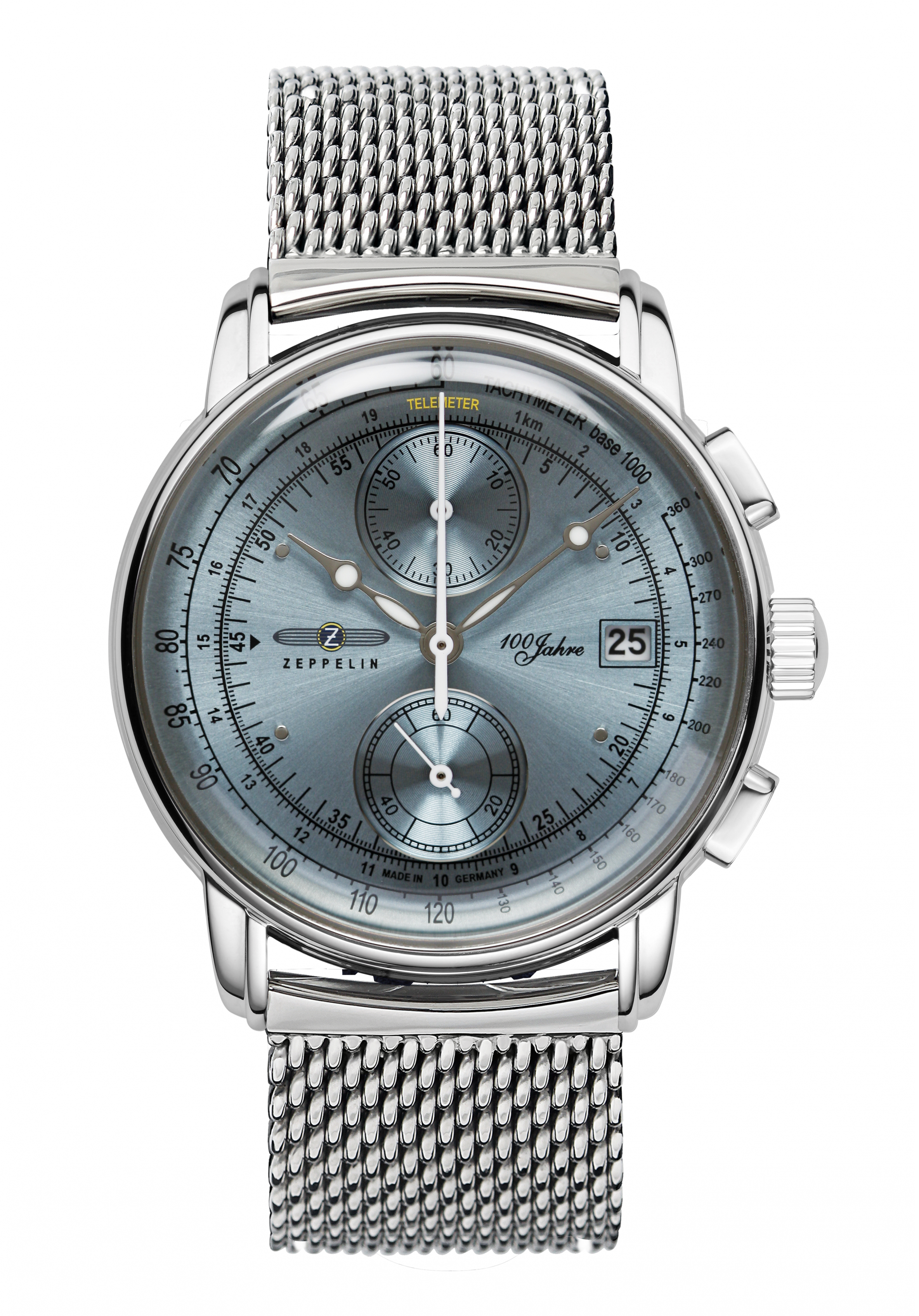 Zeppelin Herrenchronograph 100 Jahre Edition 1 Silber