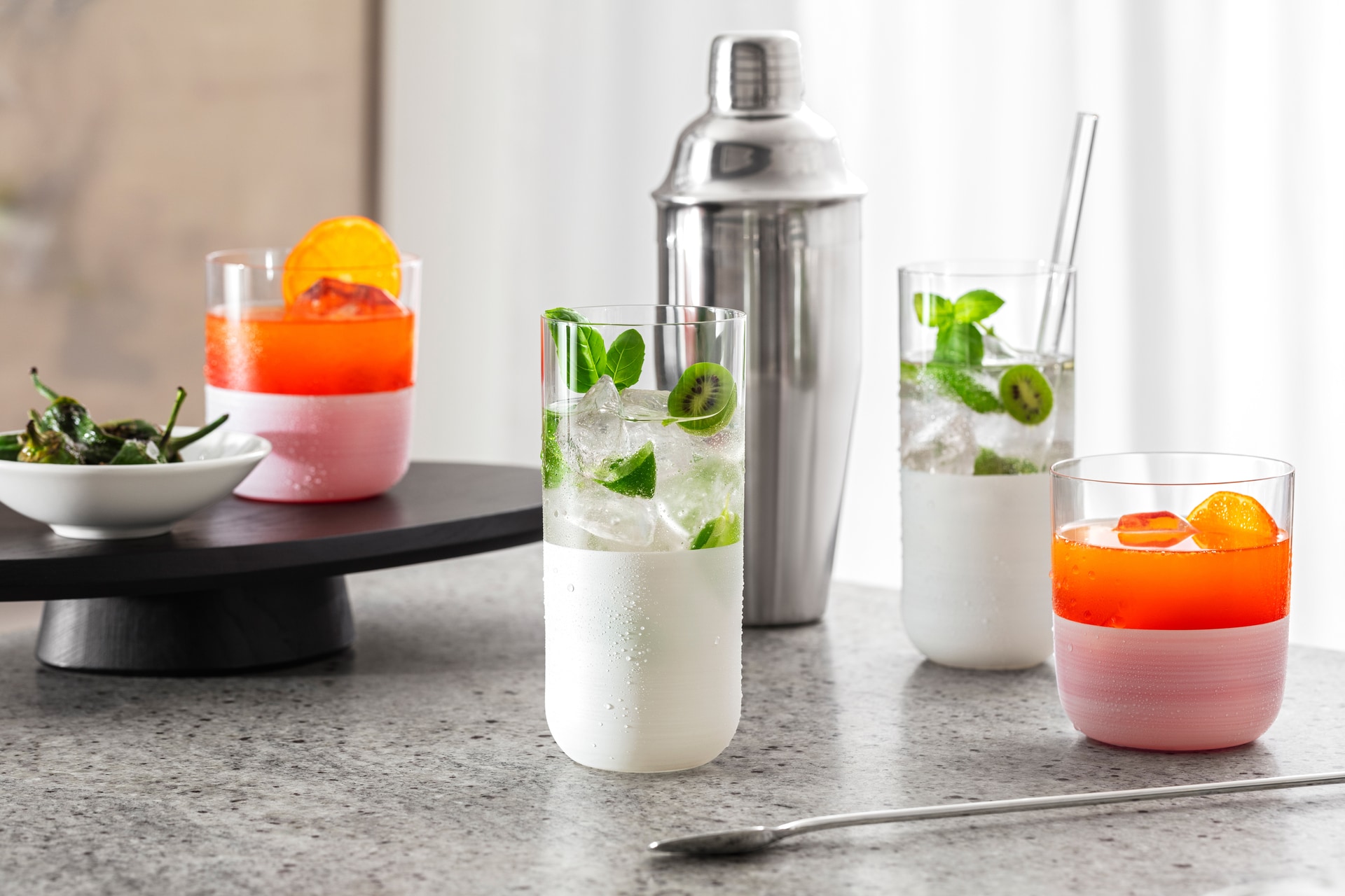 Villeroy & Boch Longdrinkglas MANUFACTURE ROCK BLANC 4er Set weiß matt
