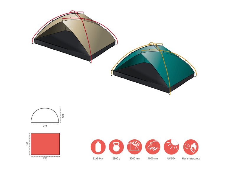 3-persoons tent Tonto Beach
