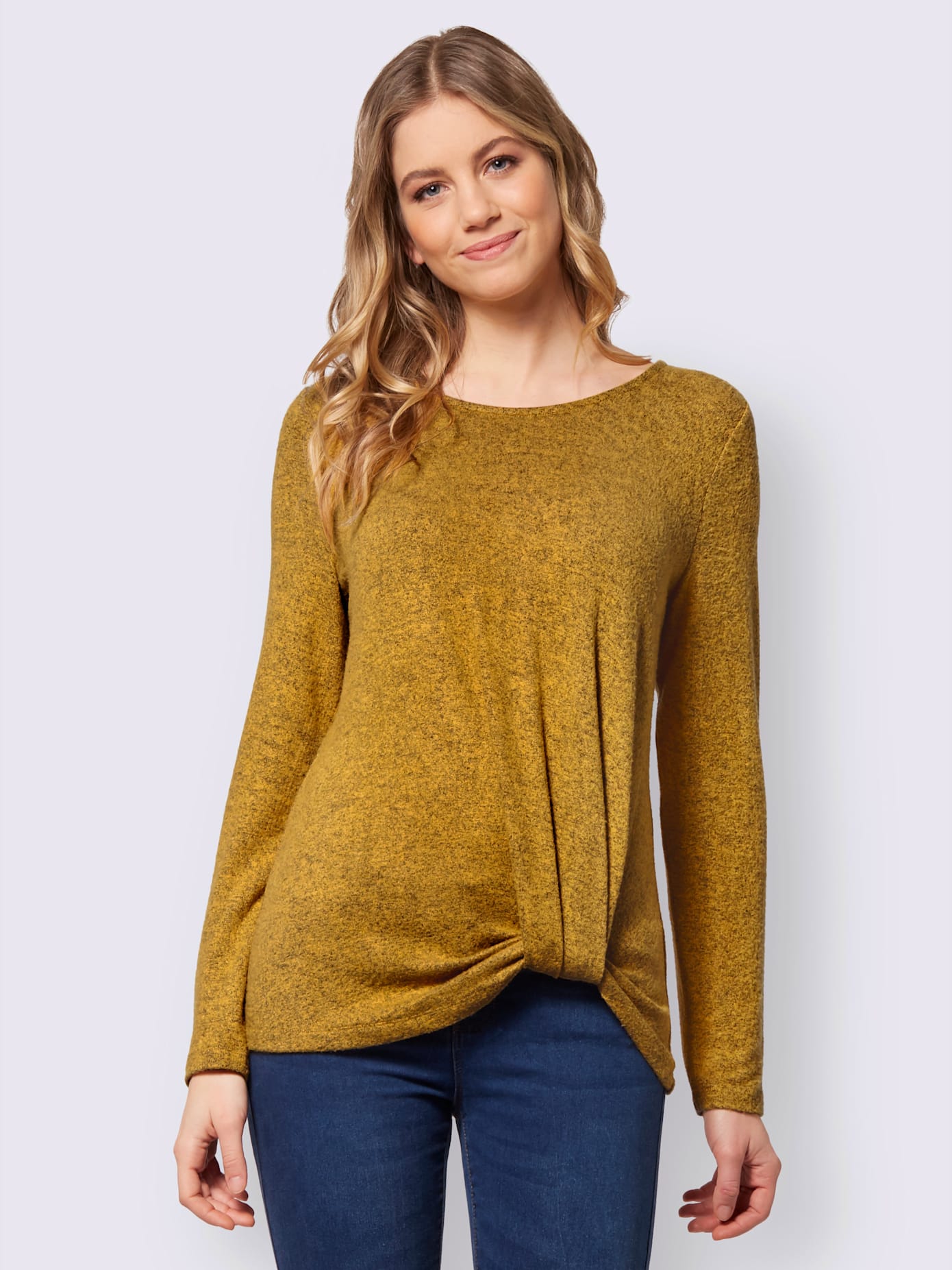 T-shirt à encolure ronde avec viscose