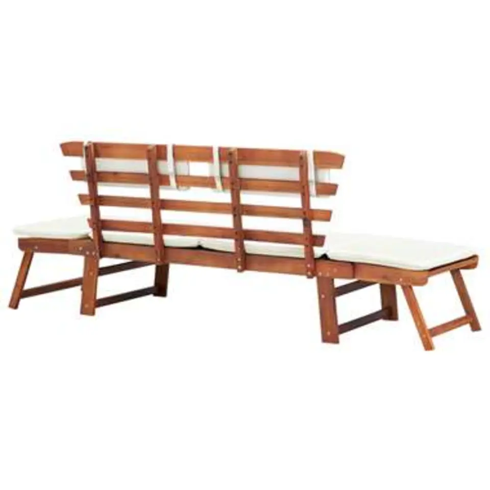 vidaXL - Ligbed - Bruin - Hout