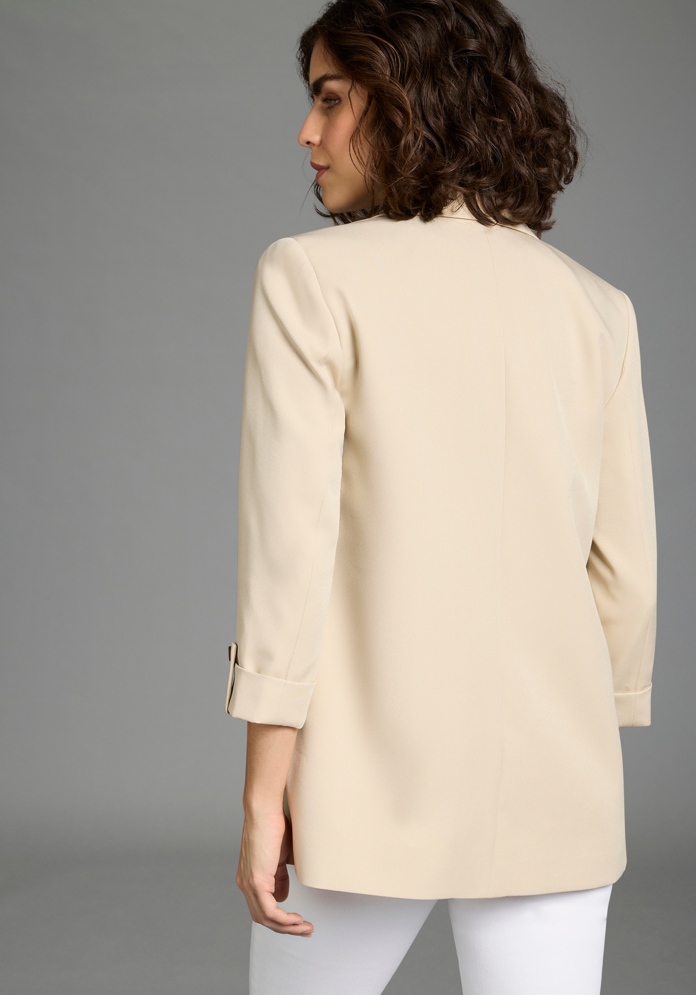 Laura Scott Longblazer mit Knopf am Ärmel