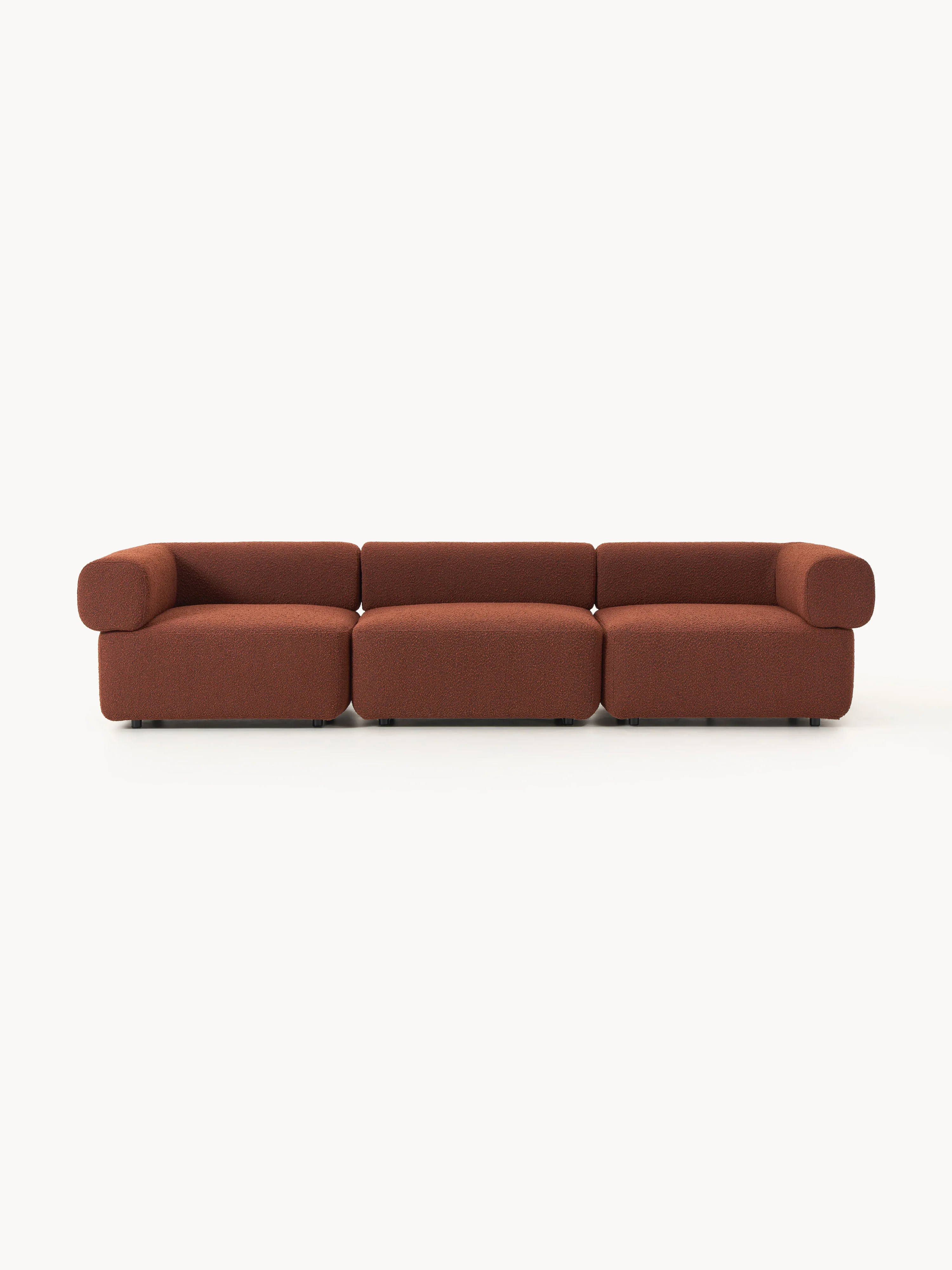 Modulaire bank Anton (4-zits) van bouclé