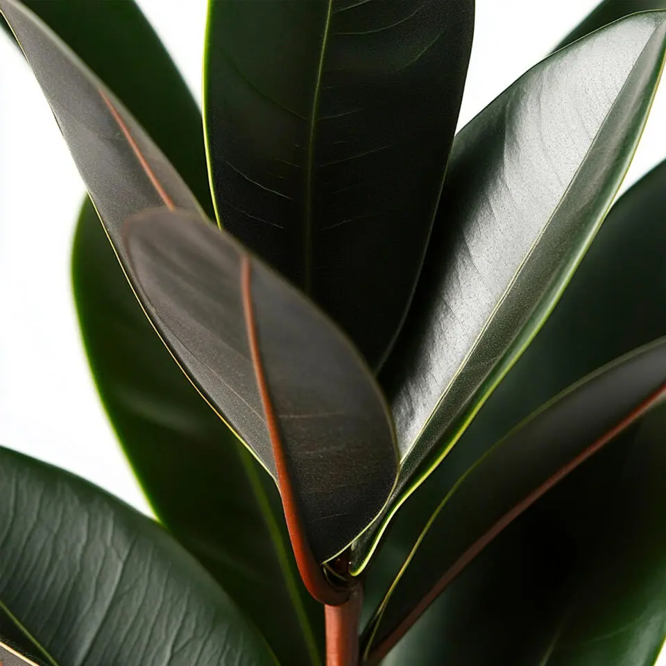 Rubberplant - Ficus Elastica 'Abidjan' - Hoogte 75-100cm - ⌀24cm