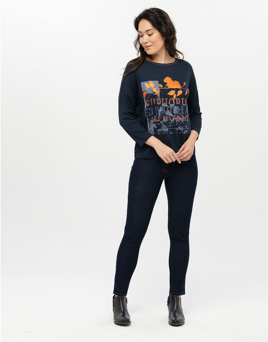 T-shirt marine motif