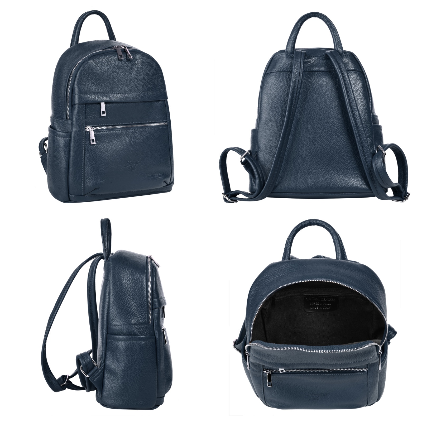 Samantha Look Cityrucksack echt Leder, Made in Italy