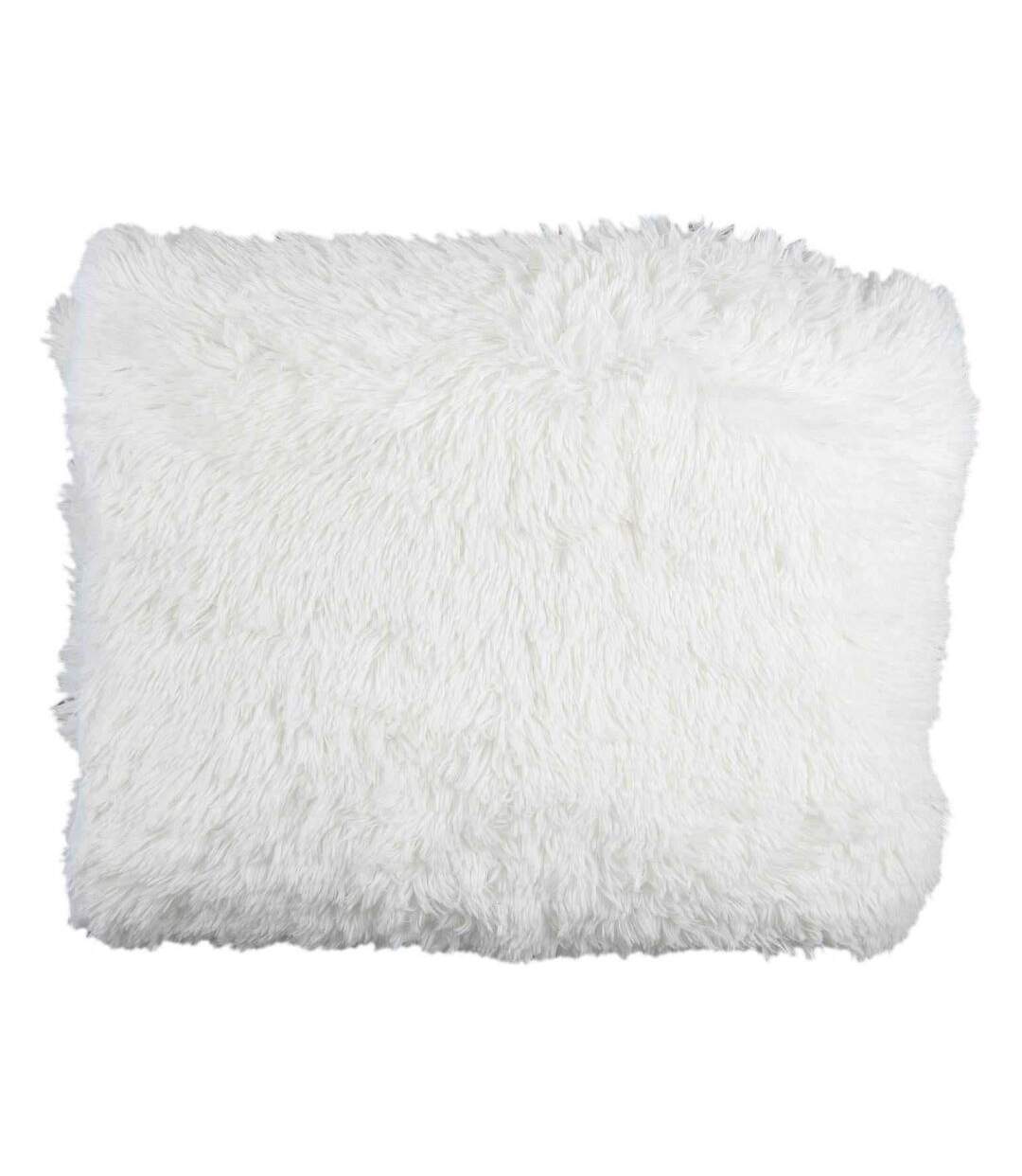 Parure de lit en polyester imitation fourrure poils longs 220 x 240 cm