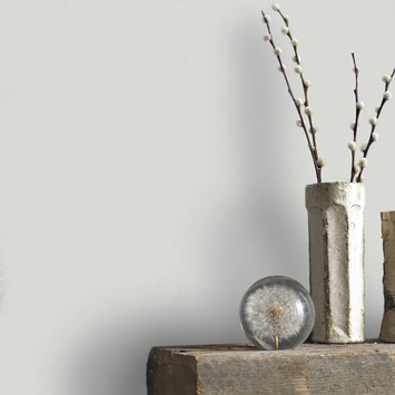 Vliesbehang extra breed Linnen lichtgrijs (102354)