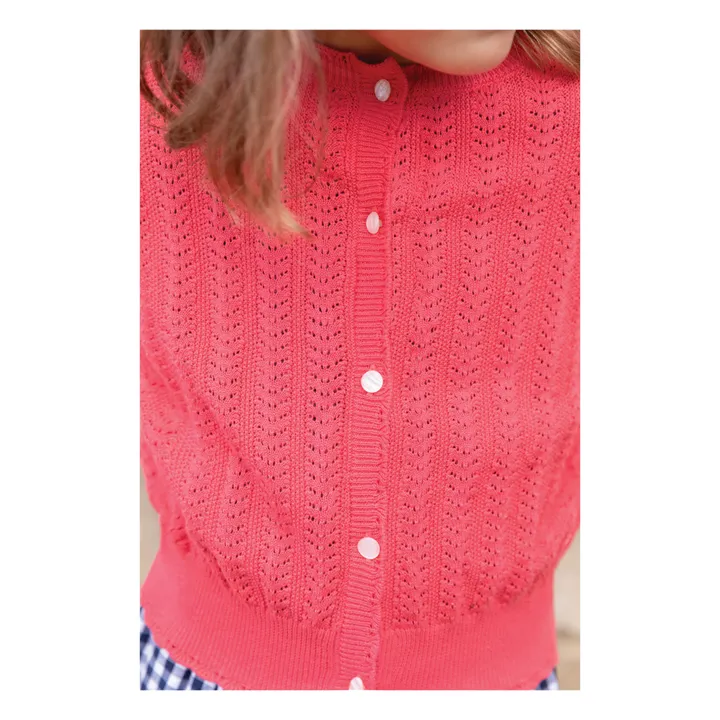 Tartine et Chocolat Cardigan en Maille | Rouge